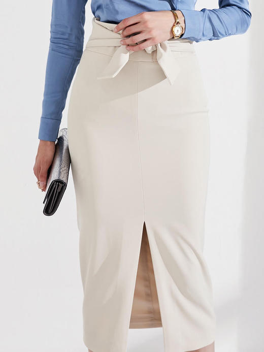 J9353764A颈袖添香夏季新款铅笔裙女士OL修身时尚半身裙包臀一步裙J9353764A 商品图8