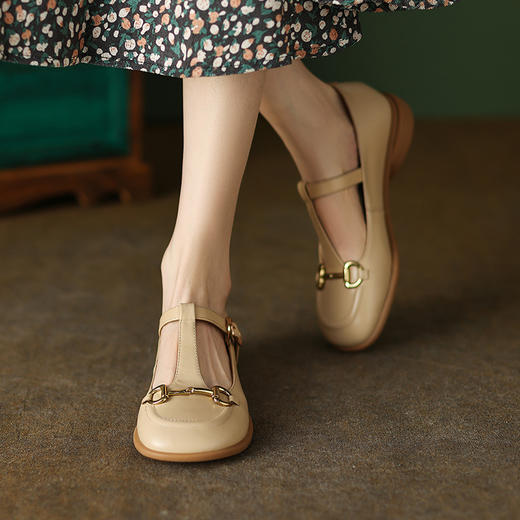 时尚气质，里外全皮玛丽珍鞋YF-A3056 商品图4