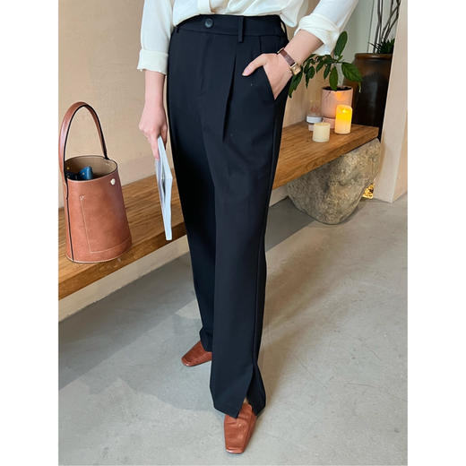 双十一特价 2302202   巴黎家 休闲西裤 长裤 侧边开叉 商品图2