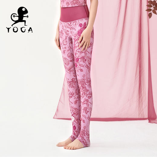 【现货秒发】壁虎瑜伽《佳期如梦》限量款印花瑜伽12分裤 【可定制】（标准码）清仓 商品图2