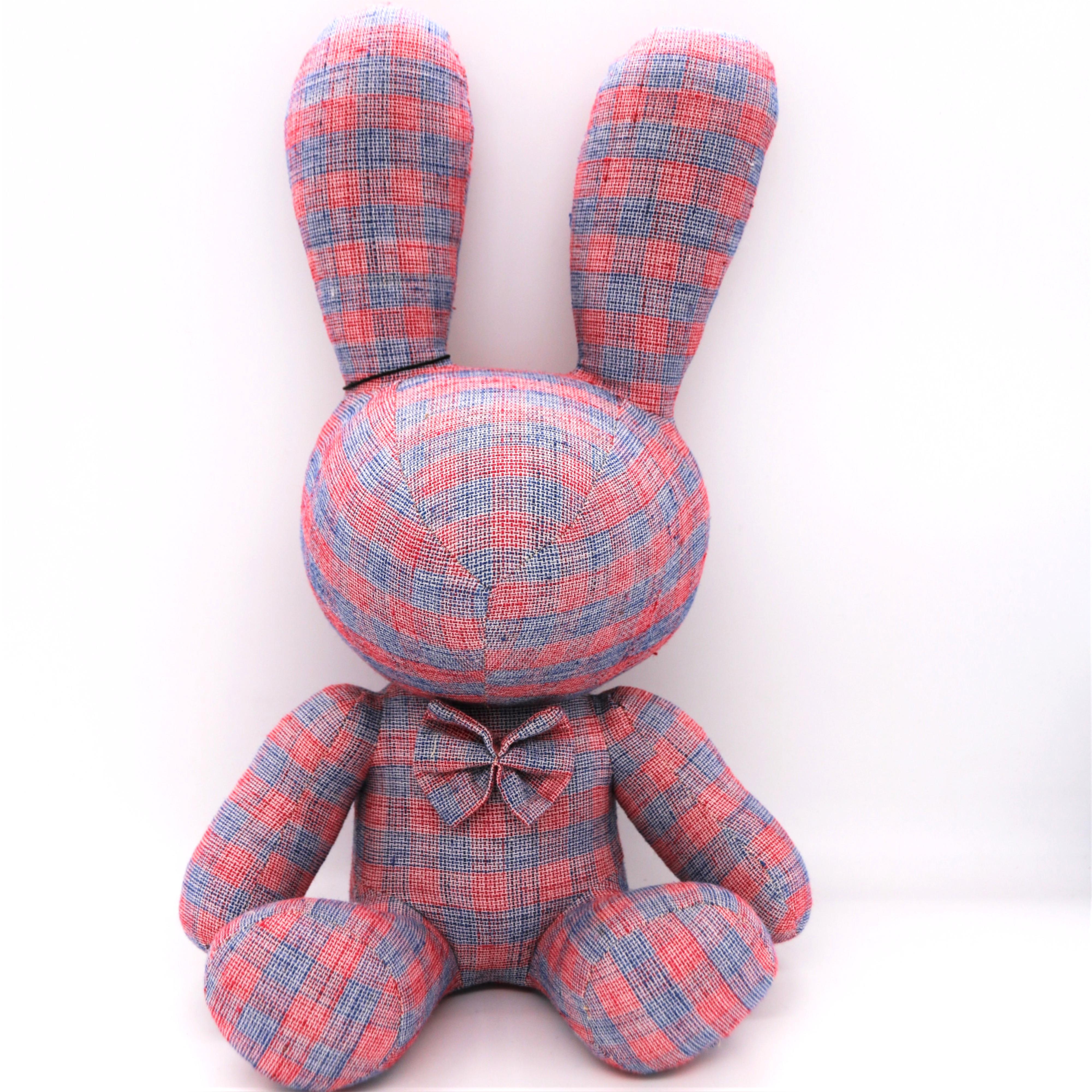 深山集市 小号花花公子土布兔子玩偶 （随机发货）