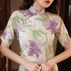 YG-2170春夏新款复古民国风真开大花旗袍气质优雅温婉淑女范 商品缩略图1