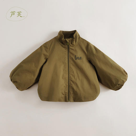 【马克珍妮 芦芙】春装新款 女童花苞廓形刺绣立领外套230501 商品图2