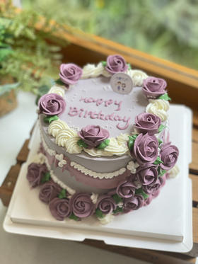 女士复古奶油花 奶油蛋糕 下单前请仔细阅读商品详情