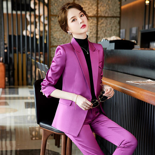 XZ-2228 正装女气质女神范大学生上班工作服春秋套装职业时尚西服西装韩版 商品图2