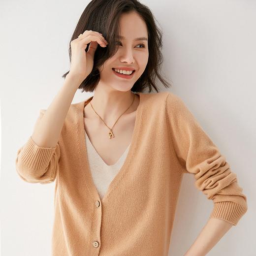 MOMMY KIKO  羊毛V领开衫&包芯纱吊带 商品图0