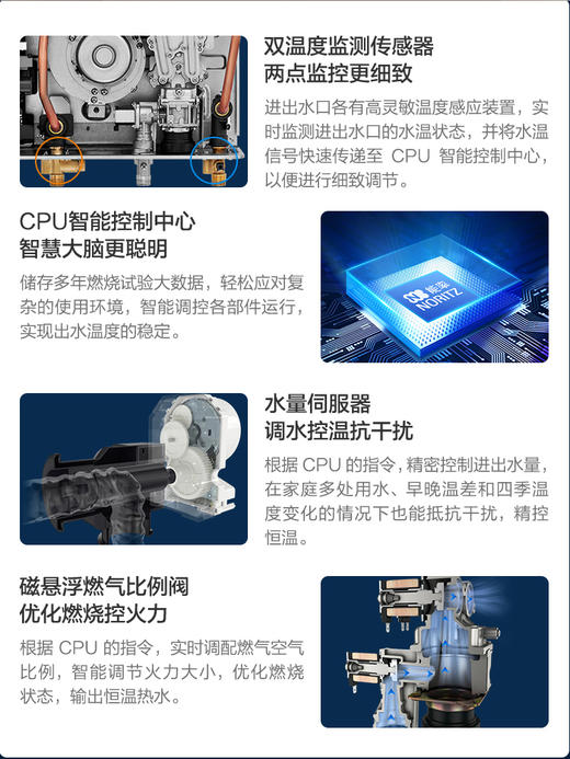 能率JSQ31-F4水量伺服器燃气热水器16L恒*用强排天然气防冻 商品图2