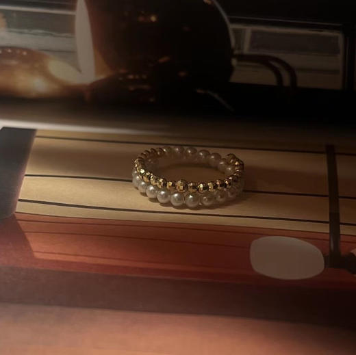 预售7-10天左右 甄珠贝 弹力小【戒指】2.5-3mm mini淡水珍珠 纯18k金金球 & 预售2-3天满天星【手链】【项链】4-5mm正圆小珍珠 18k金 商品图1