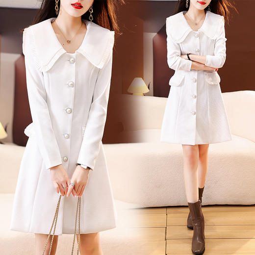 新款女装，休闲时尚气质优雅通列减龄韩版简约香风百搭上衣外套HR-LMJY2295 商品图0