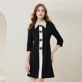 NA802斯尔丽瑟俪2023春季新款合体百搭洋气修身连衣裙