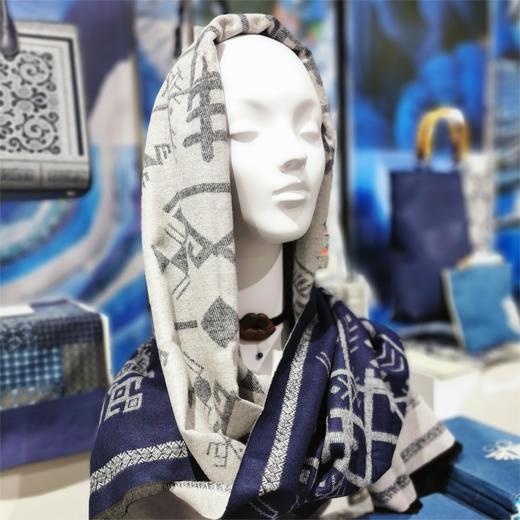 深山集市 黎锦蛙纹围巾190cm*62cm 商品图2