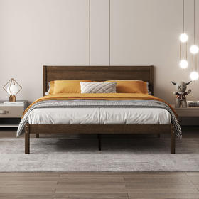 喜梦宝现代简约橡胶木双人床北欧小户型卧室原木大床摩洛哥系列