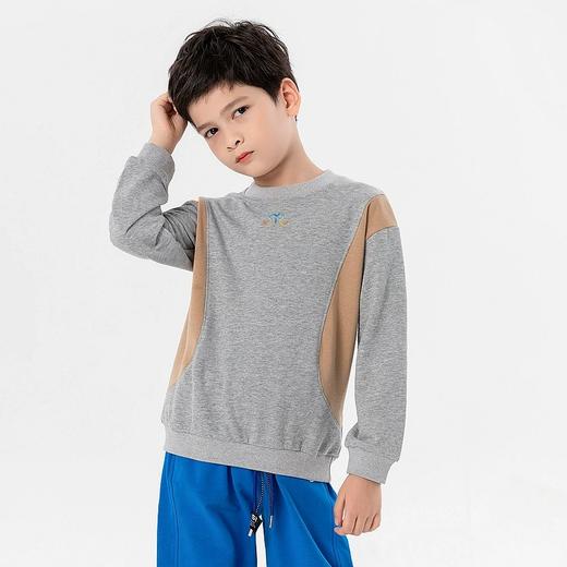 儿童圆领拼接卫衣 商品图3