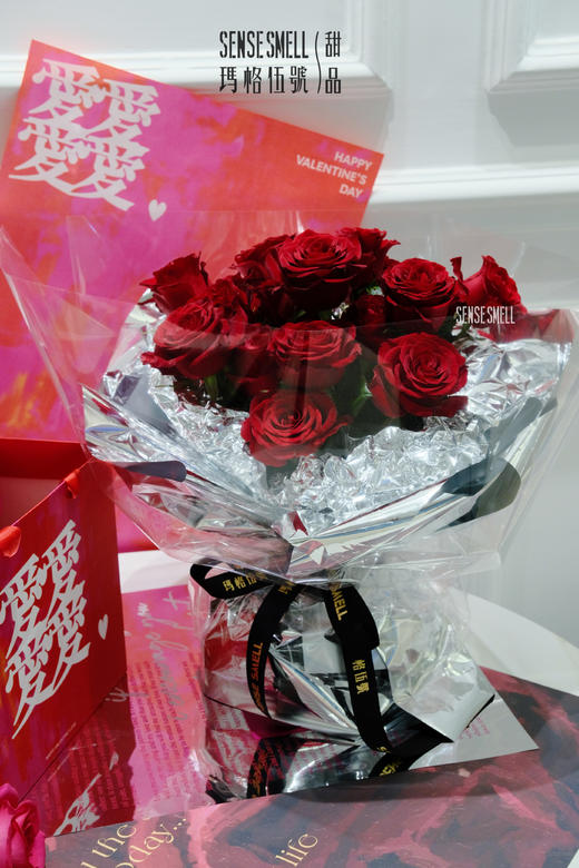 花束——厄瓜多尔红色系（19枝） 商品图1