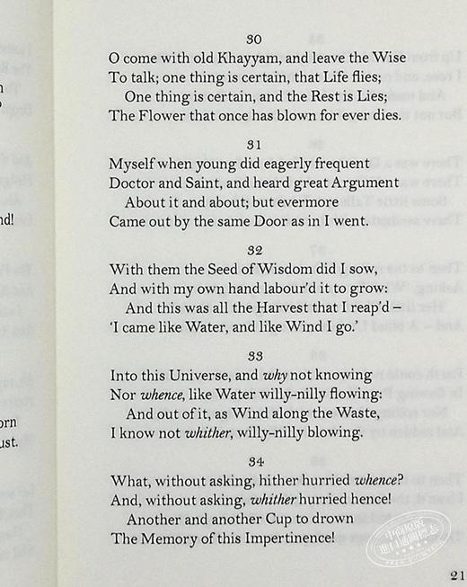 【中商原版】波斯诗歌选集 Persian Poems 英文原版 Peter Washington 商品图8