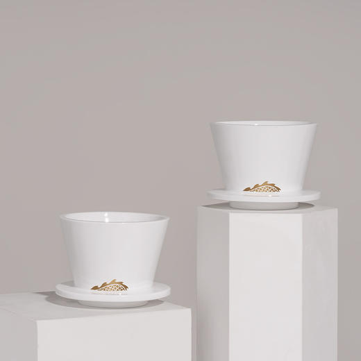 泰摩 冰瞳B75陶瓷滤杯手冲咖啡 金龙杯蛋糕平底滤杯家用咖啡器具 商品图3