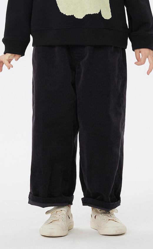 jnby  23年春款  简约百搭水洗绒布直筒长裤  1N2E14230 商品图7