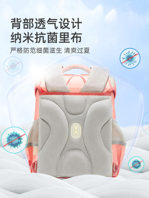 mideer弥鹿小学生1-3-6年级男女儿童护脊书包双肩轻便减负背包 商品图4