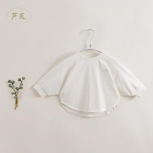 【马克珍妮 芦芙】春装新款 女童印花蝙蝠袖纯棉T恤230353 商品图2