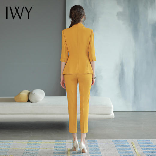 IWY/黄色职业经理人正装女高端大气西装套装春季新款高端职场女装CP1585-Y 商品图3