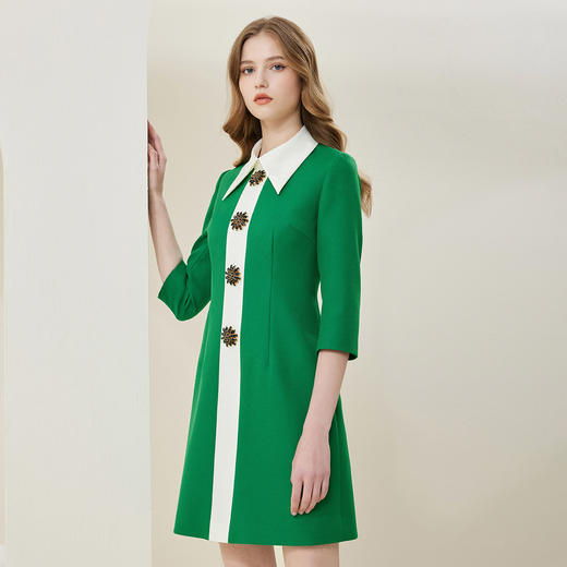 NA810斯尔丽瑟俪2023春季新款合体百搭洋气修身连衣裙 商品图2