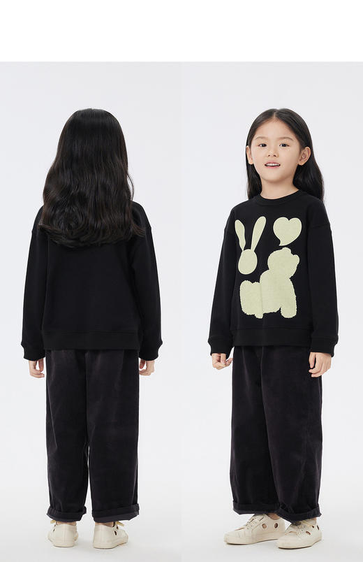 jnby  23年春款  简约百搭水洗绒布直筒长裤  1N2E14230 商品图6