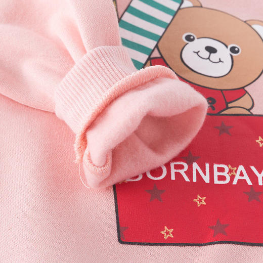 贝贝怡女童卫衣套装时尚洋气宽松外穿加绒两件套春秋新款百搭休闲 商品图6