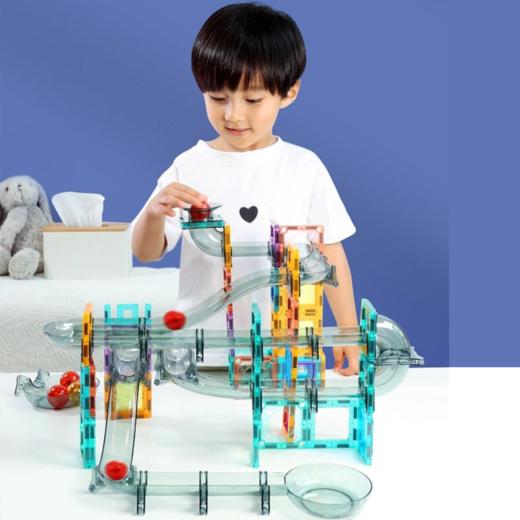 【学而思严选】auby澳贝轨道磁力片 3岁+适用 70片装 平面/立体/动态百变趣味玩法 商品图4