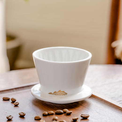 泰摩 冰瞳B75陶瓷滤杯手冲咖啡 金龙杯蛋糕平底滤杯家用咖啡器具 商品图1