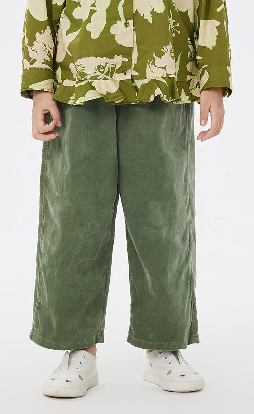 jnby  23年春款  简约百搭水洗绒布直筒长裤  1N2E14230 商品图1