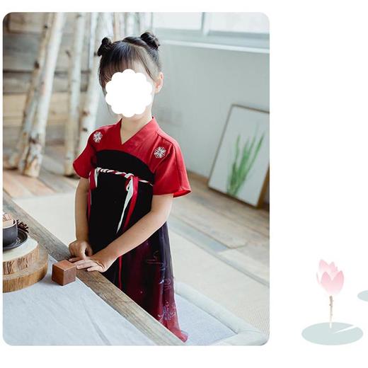 裁缝学苑 TD23女童改良汉服襦裙1:1实物服装纸样剪裁图纸牛皮纸样 商品图4