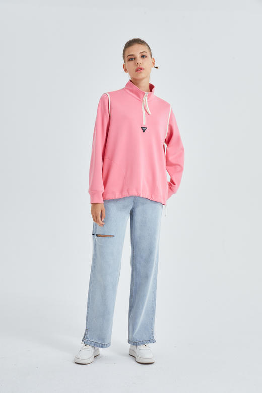 水淼大码女装2024春新款胖mm200斤韩版宽松显瘦牛仔裤7206 商品图2