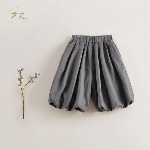 【马克珍妮 芦芙】春装新款 女童休闲花苞型八分裤230232 商品图3