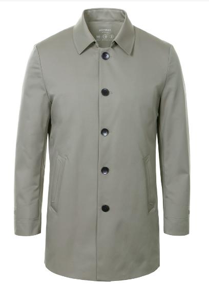 【耐磨防风】占姆士男士商务春季新款中年干部翻领中长款风衣外套男BF7L1E910 商品图1