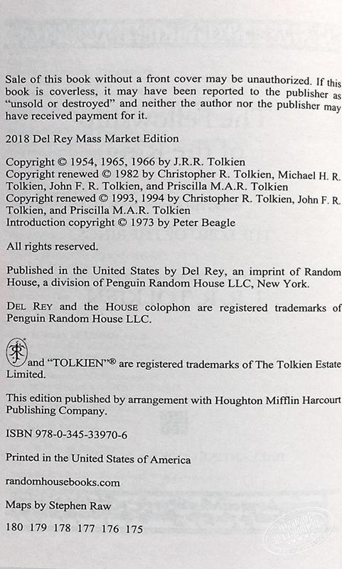 【中商原版】 魔戒三部曲 3本套装 英文原版 The Lord of the Rings John Ronald Reuel Tolkien 商品图8