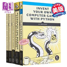 【中商原版】Al Sweigart的Python编程5本套 Al Sweigart 英文原版 趣味爬虫 编程