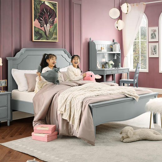 喜梦宝全实木成人床儿童床松木卧室家具 维多利亚 商品图1