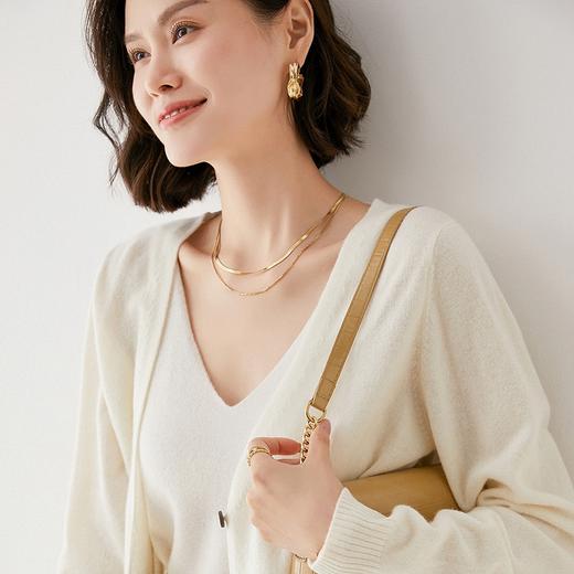 MOMMY KIKO  羊毛V领开衫&包芯纱吊带 商品图4