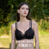 HSIA遐内衣女轻薄性感蕾丝胸罩新品双肩带提拉双杯面大胸显小文胸【青青绿叶】 商品缩略图2