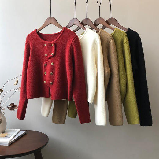 优雅小香风针织外套 可单穿 可内搭 小个子法式短款 开衫针织衫女毛衣外搭 商品图3