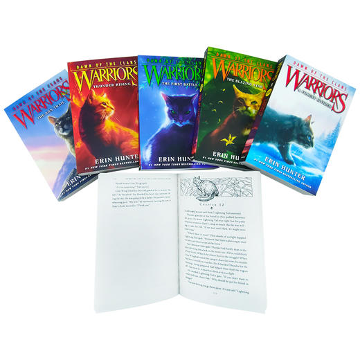 猫武士一二三四五六七部曲全套英文原版小说赠音频 传奇的猫族儿童奇幻成长励志 Warriors The Prophecies Begin 课外阅读进阶桥梁书 商品图2