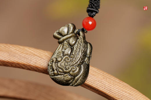 金曜石貔貅钱袋吊坠 商品图3