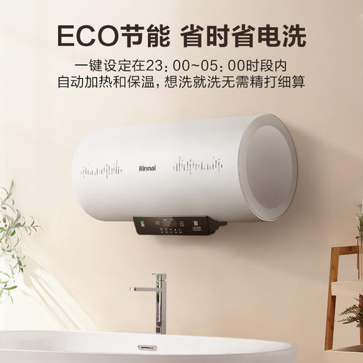 Rinnai/林内 电热水器60升家用洗澡速热储水式节能一级能效E04PC 商品图4