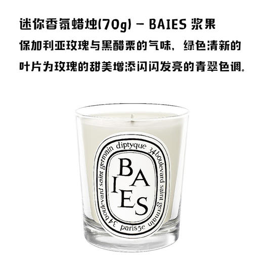 【品牌折扣】Diptyque蒂普提克香薰蜡烛浆果味190g 商品图1