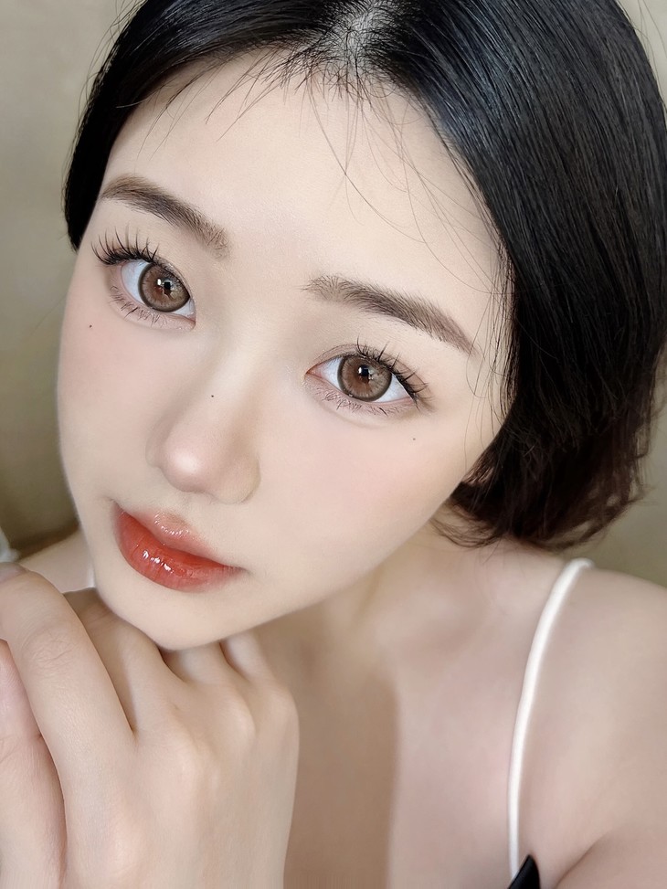 DORAGINA美瞳 年抛隐形眼镜 三文鱼14.5mm 1副/2片 左右度数可不同-VVCON美瞳商城21