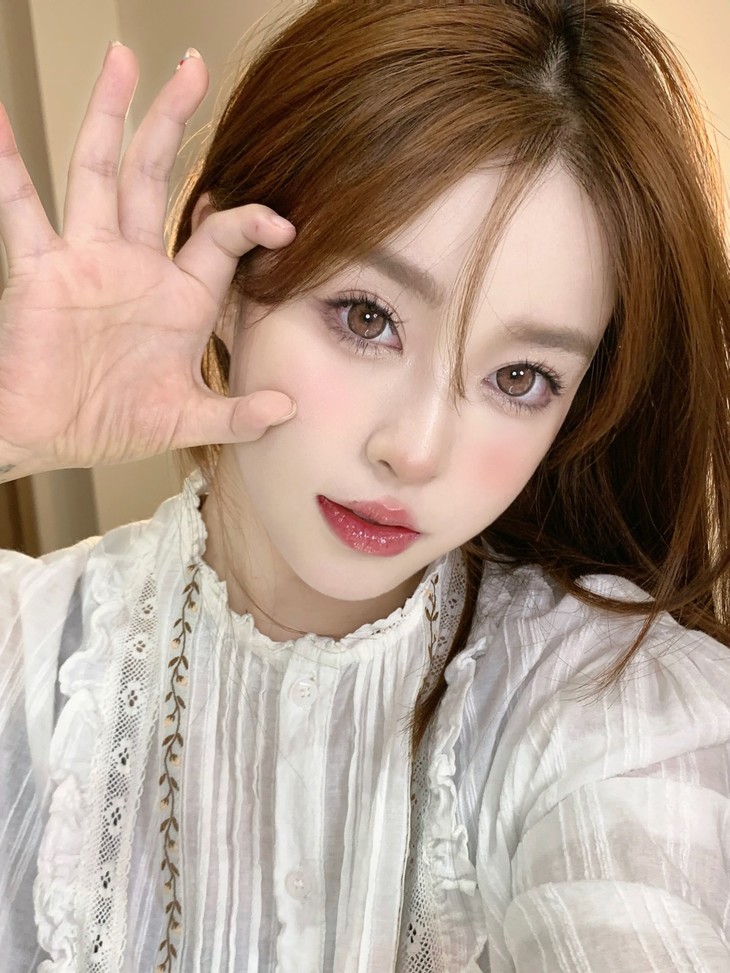 DORAGINA美瞳 年抛隐形眼镜 三文鱼14.5mm 1副/2片 左右度数可不同-VVCON美瞳商城19