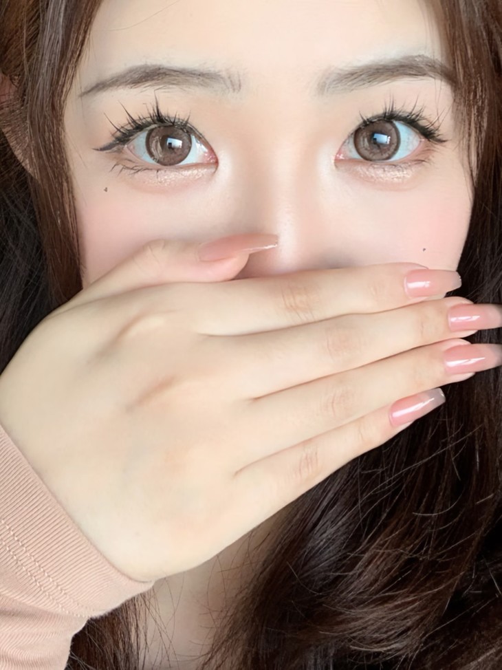 DORAGINA美瞳 年抛隐形眼镜 三文鱼14.5mm 1副/2片 左右度数可不同-VVCON美瞳商城11