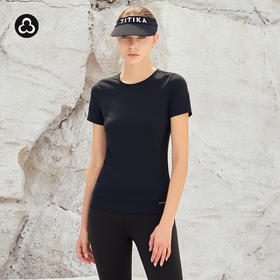 TITIKA ACTIVE运动T恤女网纱拼接吸湿排汗休闲健身短袖上衣 2NT21046