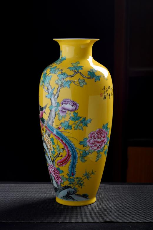 珐琅彩金凤来仪赏瓶 商品图0