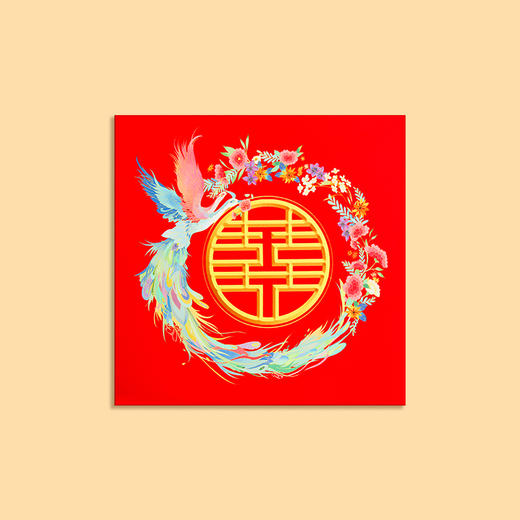 多喜爱 婚房喜庆高清数码布艺装饰画 珠联璧合cs 商品图2